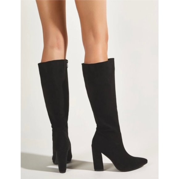 Pointed Toe Knee High Boots - Picture 4 of 5